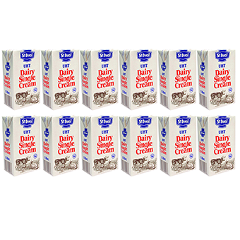 St Ivel UHT Dairy Single Cream-12x1L02